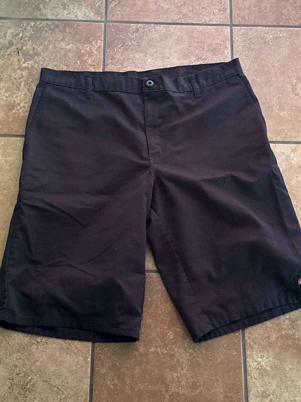 Dickies Men's Black Flat Front Work Shorts
